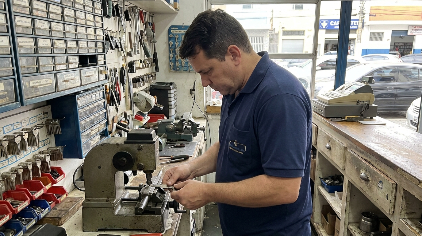 Confecção de Chave Automotiva profissional na Cidade Nova, Uberaba‑MG