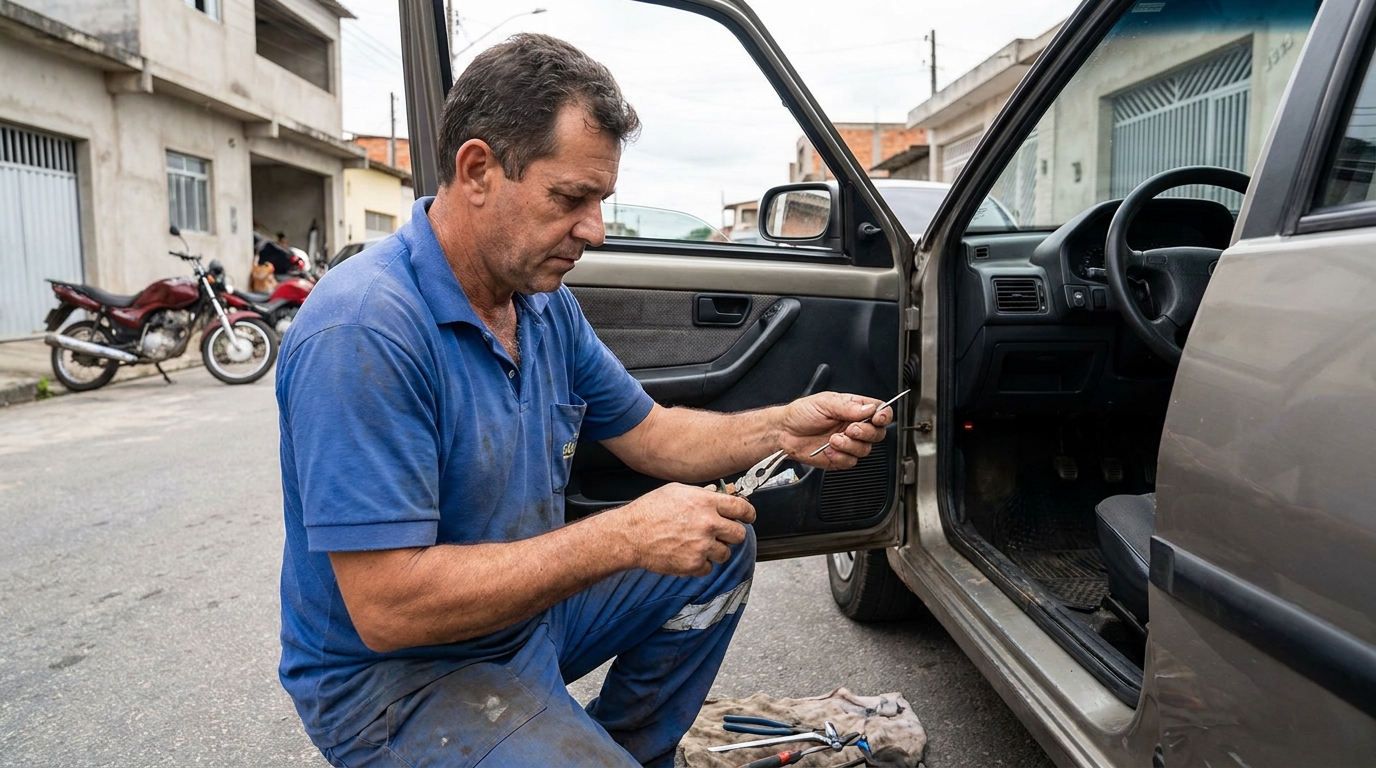 Serviço de Extração de Chave Quebrada no Centro, Uberaba‑MG