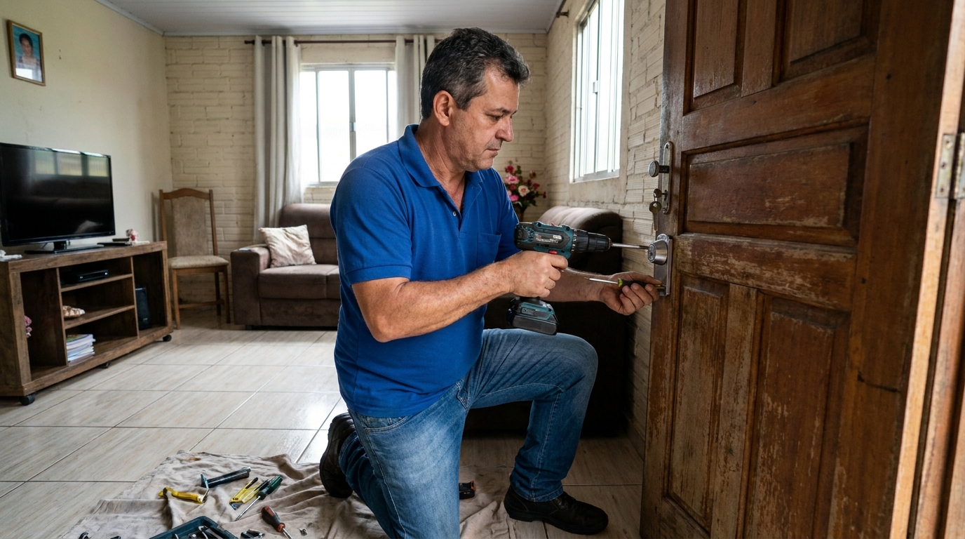 Serviço de Instalação de Fechadura Residencial na Morada do Sol, Uberaba‑MG
