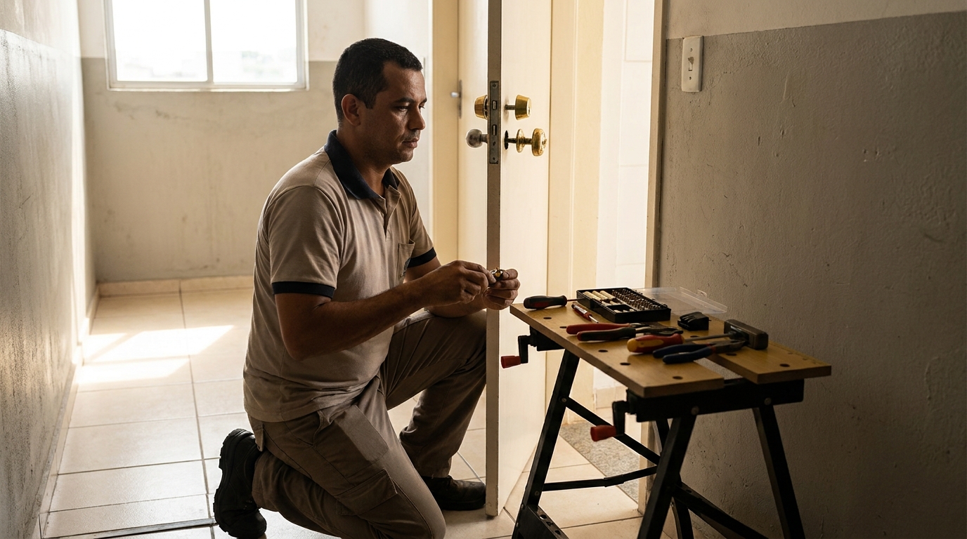 Troca de Segredo Residencial profissional na Cidade Nova, Uberaba‑MG